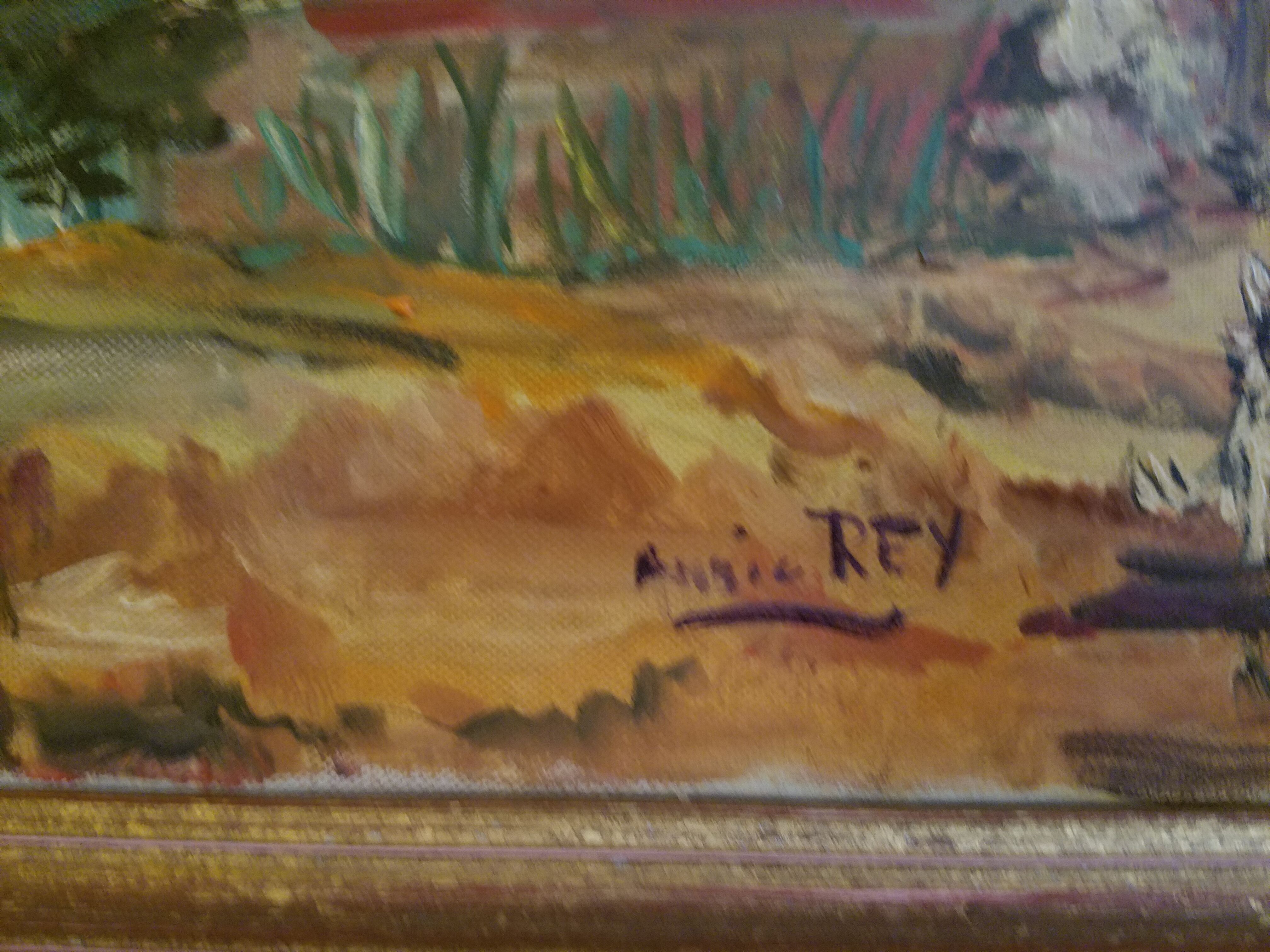 Peinture à l'huile paysage de Provence