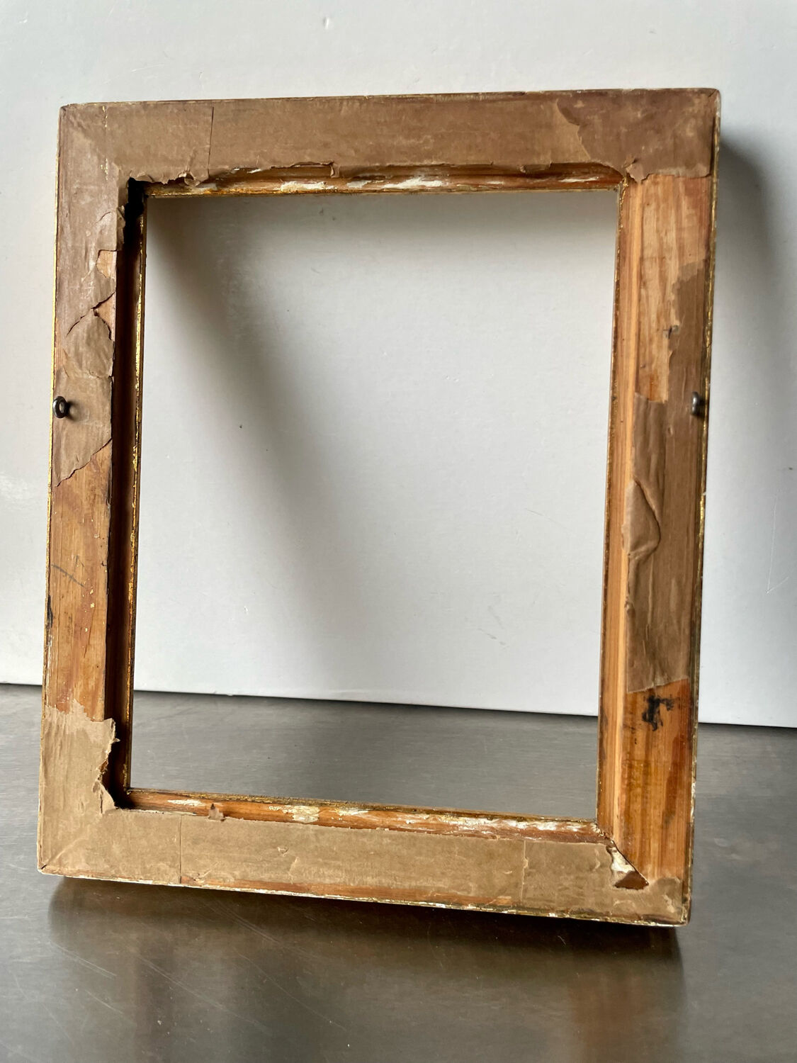 Empire style frame gilded wood measurements 26 cm x 21.5 cm