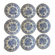 Lit de 9 assiettes plates Luneville The Cottage