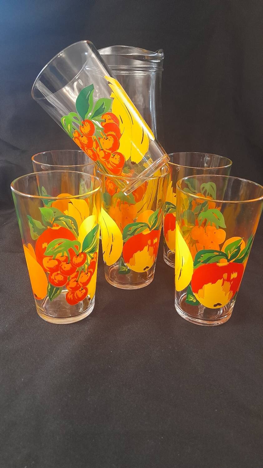 Orangeade service vmc reims 1 carafe and 6 glasses