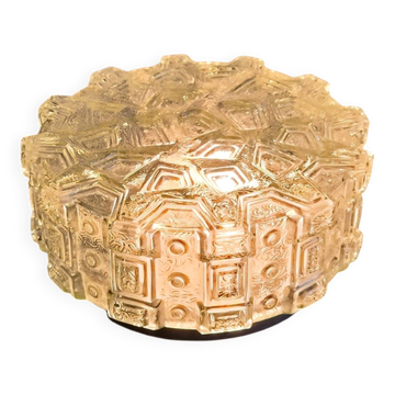 Plafonnier ou applique en verre moulé - mid.XXeme