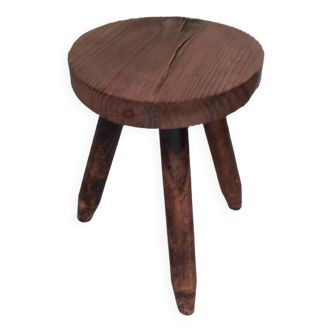 Tabouret tripode style brutaliste