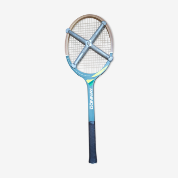 Vintage donnay racket with iron protection