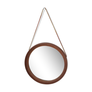 Miroir rond en teck danemark
