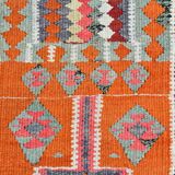 Pink Vintage Kilim Runner Rug, 95x325Cm