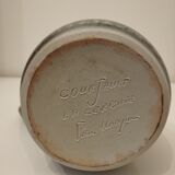 Ceramic pitcher signed Courjault