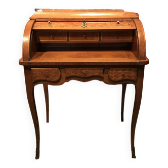 Wooden cylinder secretary