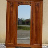 3-door walnut cabinet and walnut bramble
