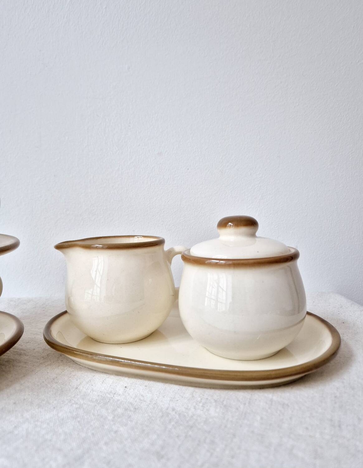 Set of 2 vintage coffee cups, pot and sugar bowl '1970s - Torgau