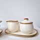 Set of 2 vintage coffee cups, pot and sugar bowl '1970s - Torgau