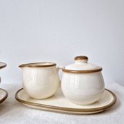 2 coffee cups, pot and sugar bowl Torgau, 1970