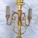 Pair of "torch" wall sconces Louis XVI in gilded bronze