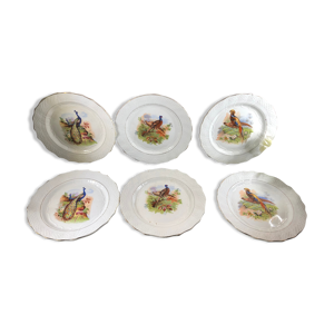 6 assiettes à dessert moulin des