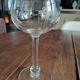 Set of 7 wine glasses drinking crystal balloon chiseled foot hemmed