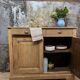 Buffet parisien en bois brut