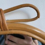 Mirror "apple" rattan