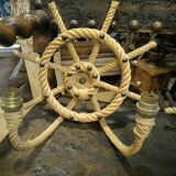 Pair of rope wall lights
