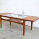 Table basse par G-plan plateau verre 136 cm