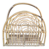 Rattan magazine holder