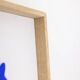 Antonine de Saint Pierre Blue lacquered metal sign. Contemporary