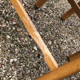 Set of 4 solid vintage brutalist chairs