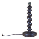 lampe bois, pied de lampe bois tourné vintage, lampe à poser, lampe de salon, lampe de chevet, déco