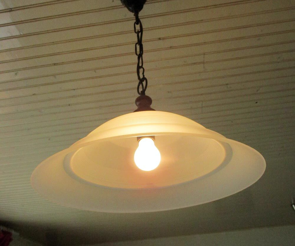 Satin glass dome suspension