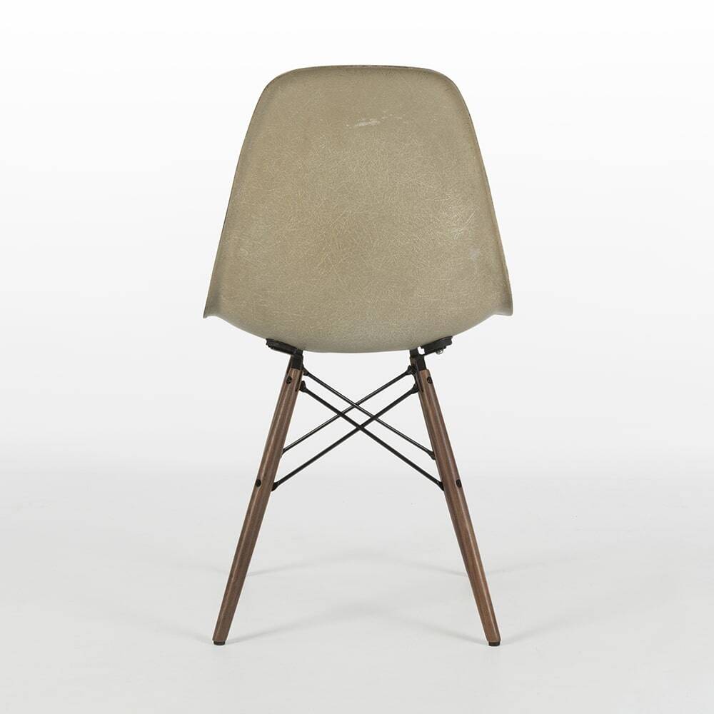 Greige Set (4) Herman Miller Vintage Original Eames DSW Side Shell Chairs
