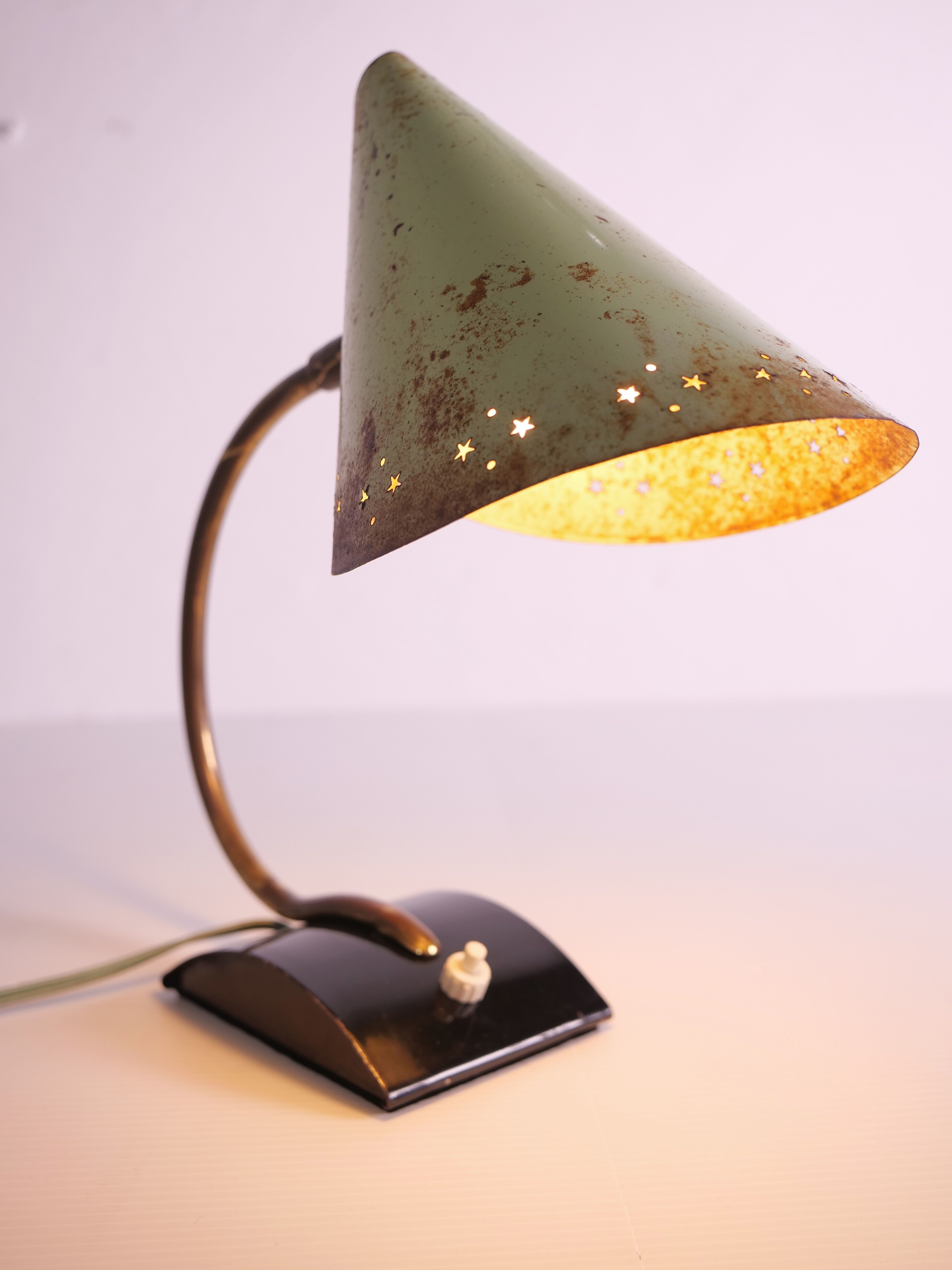 Cocotte lamp Eastern rusty deco