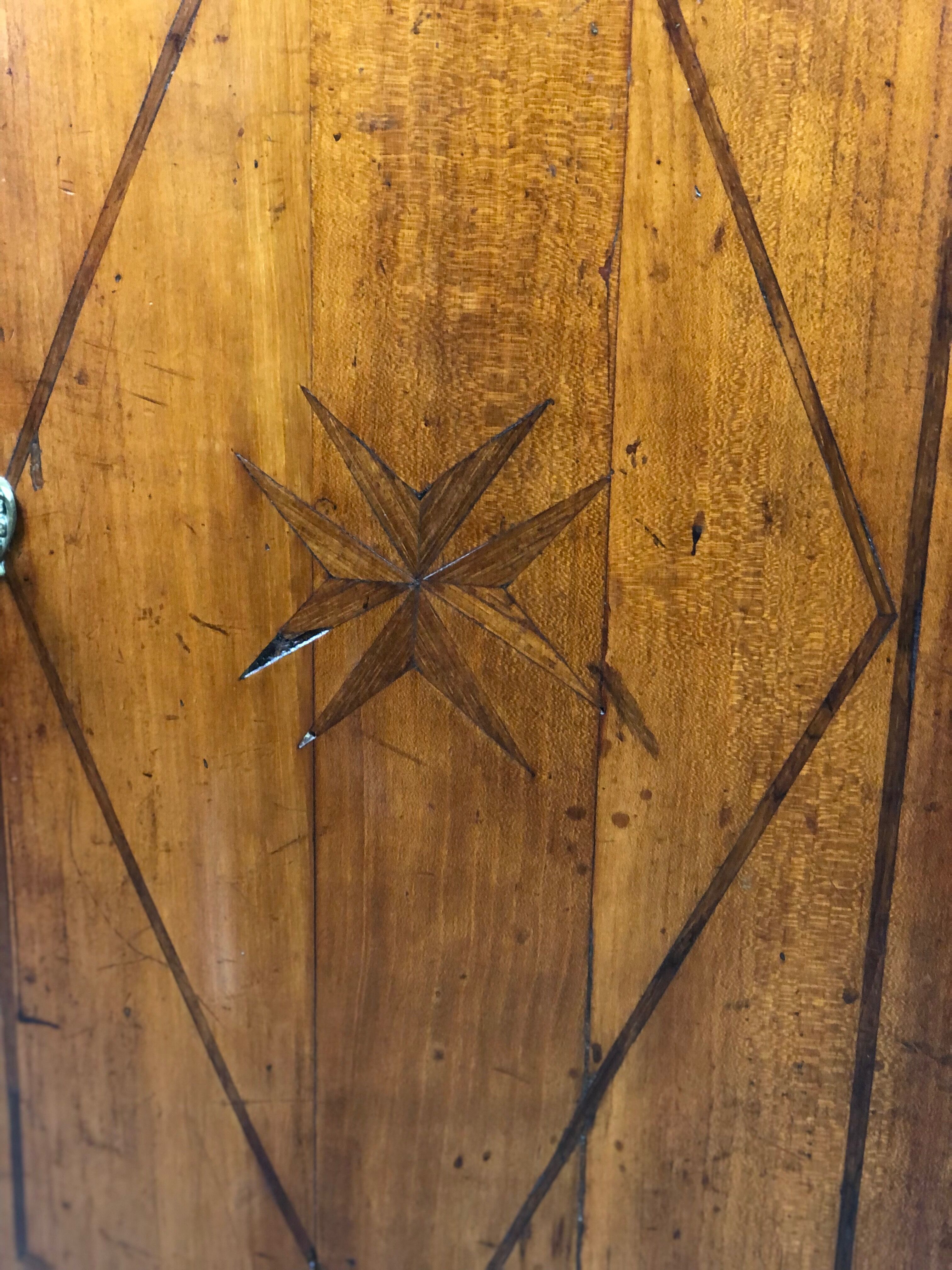 Curved notch in louis xv period marquetry stamped j.b galet