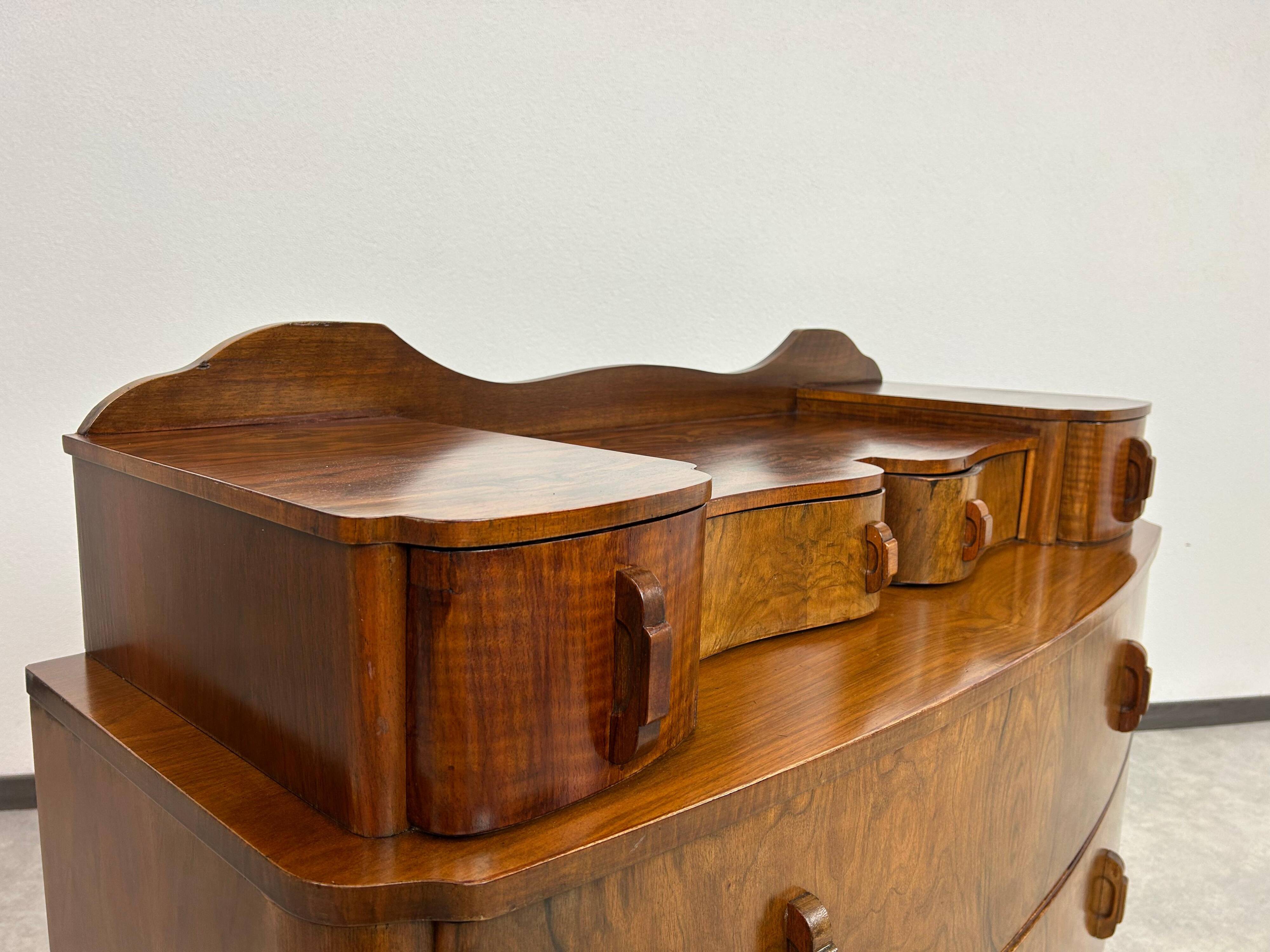 Art Deco walnut sideboard