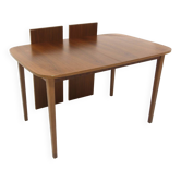 Scandinavian walnut dining table, Sweden, 1960s