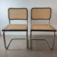 Paire de chaises Cesca B32 Marcel Breuer Made in Italy