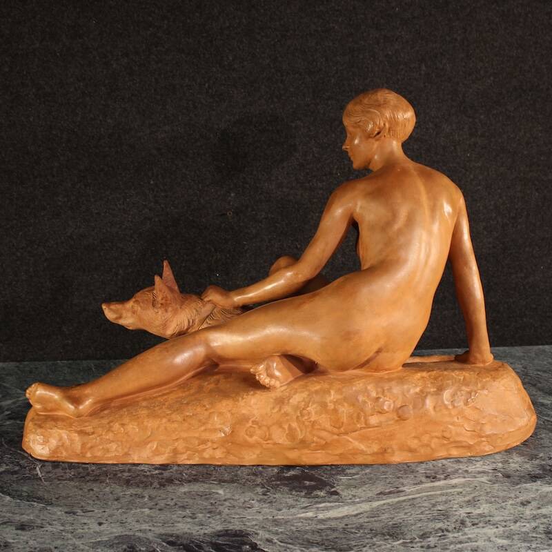 20th century French Art Deco terracotta sculpture