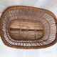 Old oval wicker basket