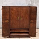 Art Deco walnut burl buffet