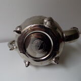 Silver metal teapot
