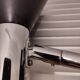 German minimalist chrome wall lamp Hustadt Leuchten, 1960s
