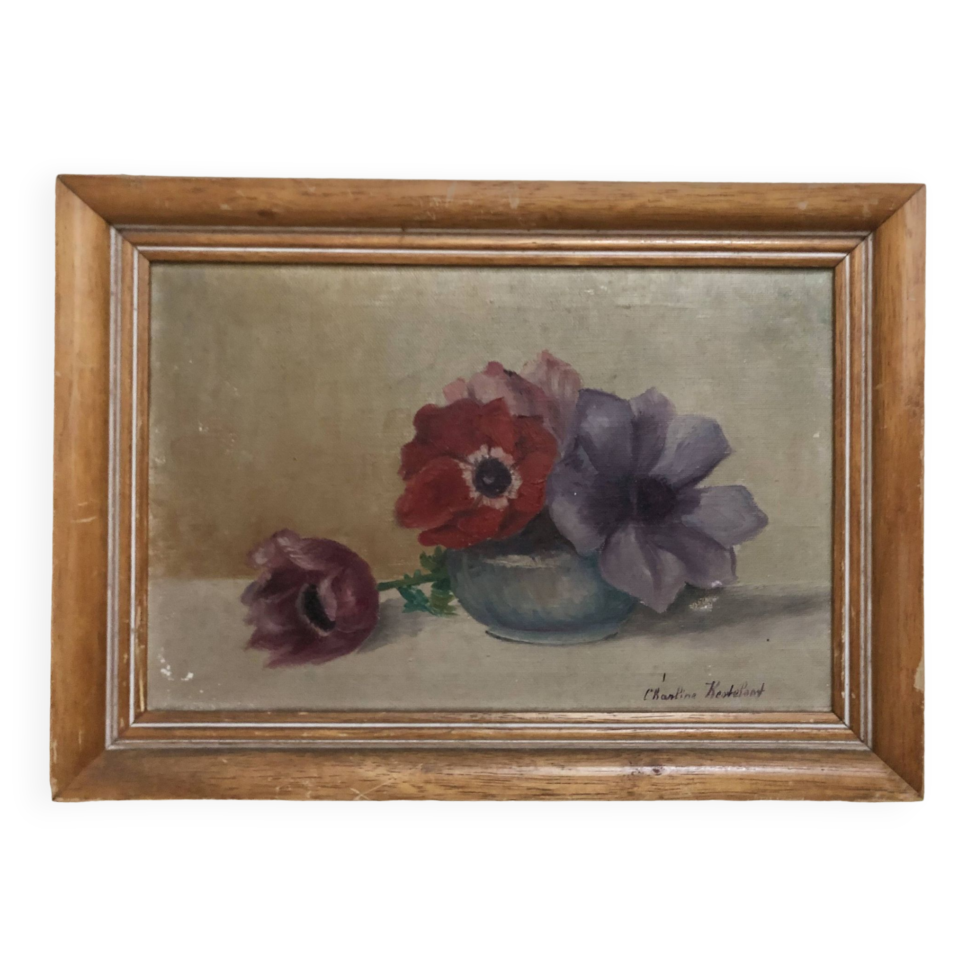 Small still life painting of flowers