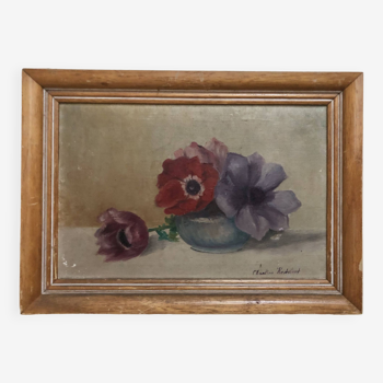 Small still life painting of flowers
