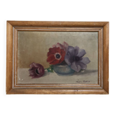 Petit tableau nature morte fleurs