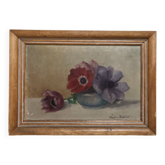 Small still life painting of flowers