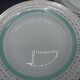 12 hollow porcelain plates - Stars and mint green