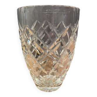 Carved crystal vase, Saint Louis, Baccarat, Bohemia
