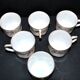 Limoges Haviland set of 6 floral porcelain coffee cups