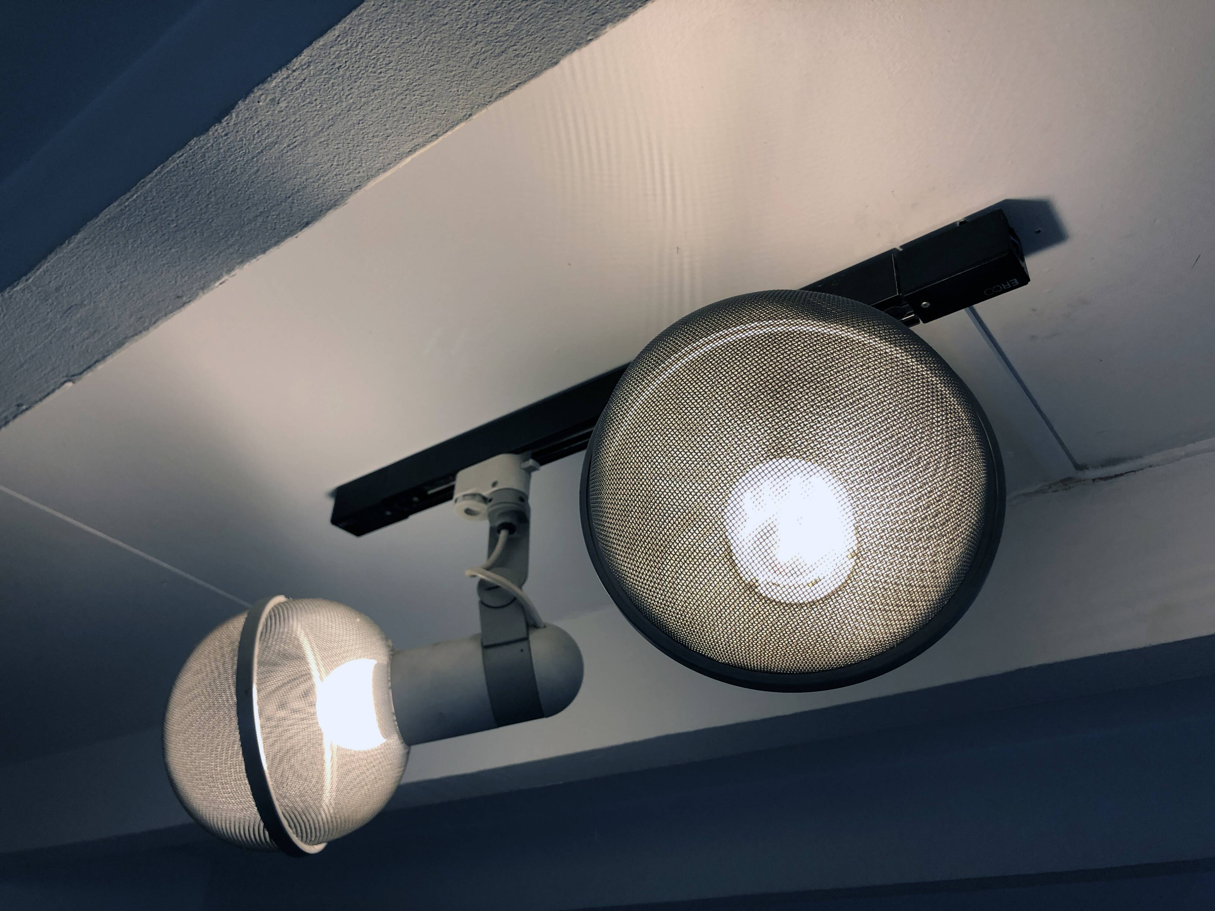 Vintage Track Ceiling Light • Micro Pin Spots • Erco • 1975