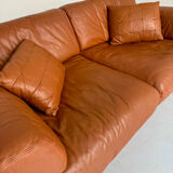 DESEDE ds 76 vintage design camel leather 2-seater sofa