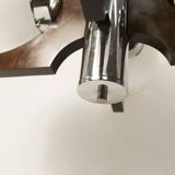 Mazzega Murano chandelier with 4 balls and teak, 1960