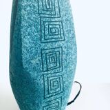 Art ceramics sgraffito table lamp attributed to Alvino Bagni for Raymor, Italy, 1960s.