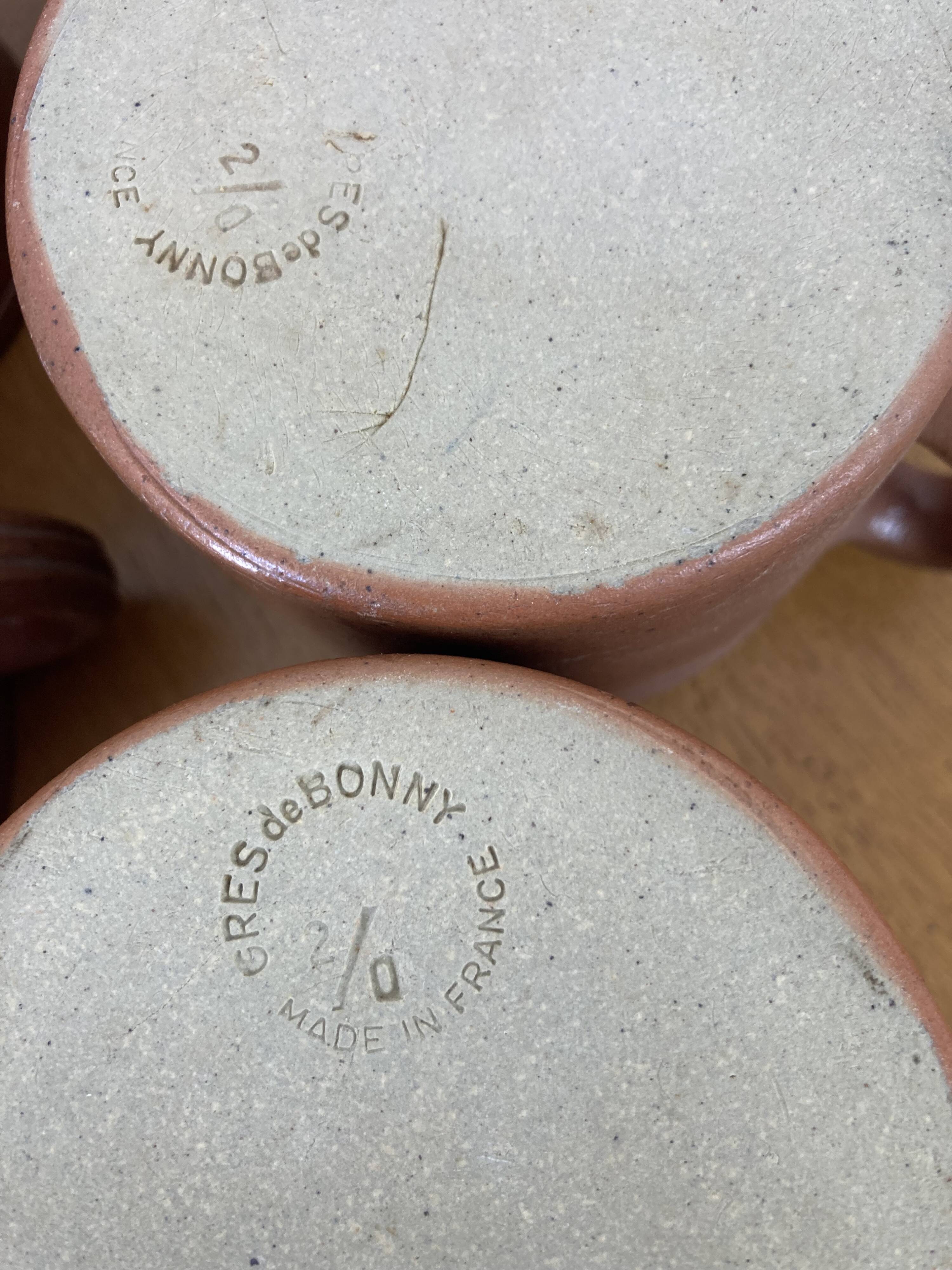 Vintage stoneware mugs